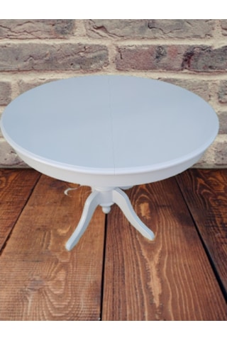 Bengimobilya Baba Ihlamur Ağacı Ayak Açılır Masa 110 Cm Ahşap Mdf Parlak Beyaz