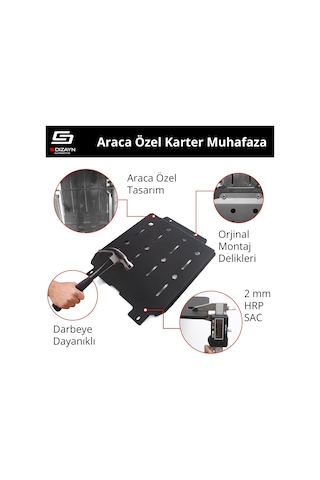 S-dizayn Vw Polo 6 Çelik Karter Muhafaza Koruma 2017 Üzeri A+ Kalite