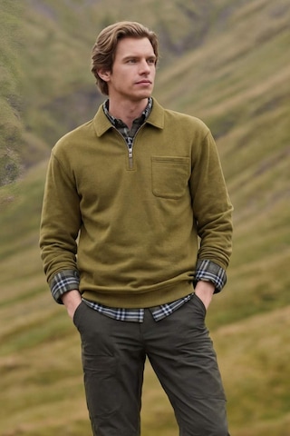 Defacto Yarım Fermuarlı Sweatshirt F8215ax26spkh256 Haki-kh256