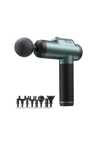 Sones Kasları Rahatlatan Masaj Aleti Fitness Ekipmanı Fasya Tabancası, Renk: Amiral Gemisi Yükseltmesi 6 Vites Yeşil Çok Renkli