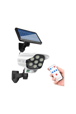 Xindoker Güneş Enerjili Hareket Sensörlü Güvenlik Aydınlatma Duvar Lambası: 3 Mod, Ip65 Su Geçirmez, 2400mah Pil Beyaz