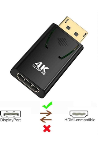 Alfais Zey Alfais 4946 4k Destekli Displayport Hdmı Çevirici Dönüştürücü Adaptör