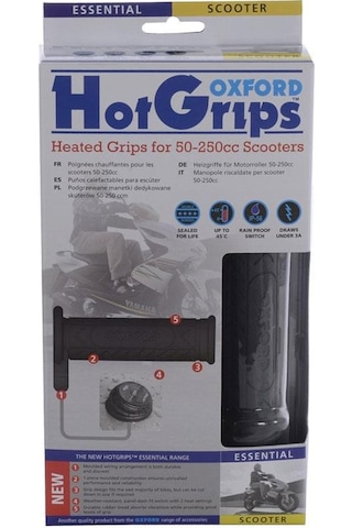 Oxford Motosiklet Hotgrips Essential Scooter Elcik Isitma Of772 1 Adet