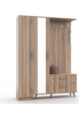 Abre Vm-34342 Dore Ceviz Vestiyer Portmanto Ayakkabılık Diğer