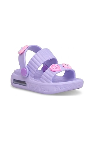 Elit Mys4592 Bebe-patik Çocuk Emojili Işıklı Sandalet Lila