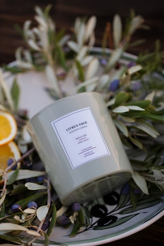 Rakle Le Jardin Citrus Sage Kokulu 2'li Mum Seti Yeşil 120 Gr - 200 Gr Renkli