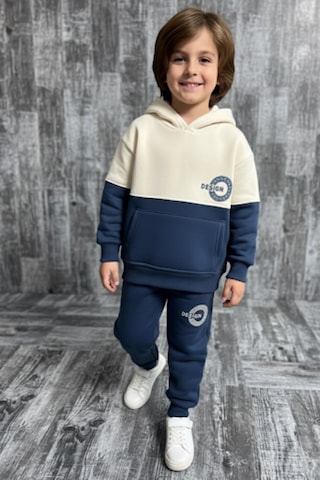 Koçak Kids Yeni Sezon 3 İplik Kapşonlu Ve Kanguru Cepli Erkek Çocuk Eşofman Takım Lacivert