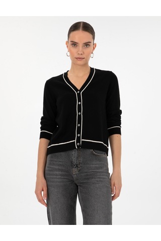 Pierre Cardin Kadın Siyah Hırka Triko 50316344-vr046 Siyah