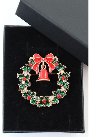Noel Baba Çan Broş. Yılbaşı Çelenk Broş. Yılbaşı Çan Broş. Kadın Broş. Erkek Broş. Broş. Unisex Çok Renkli