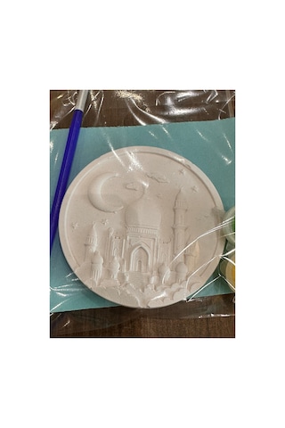İslami Cami Temalı 5 Adet Taş Boyama Seti Aile, Çocuk, Yetişkin Aetkinlik Seti