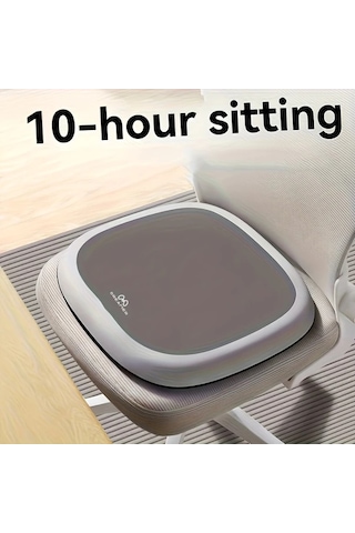 Xuweiwei Fildişi Beyazı Ergonomik Jel Oturma Yastığı Ev Ofis Araç İçin 10 Saat Rahat Oturma Kalça Basıncını Azaltan Polyester Kumaş Fildişi Beyazı