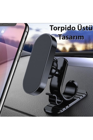 Torpido Üstü Mıknatıslı Çok Güçlü Telefon Tutucu Fiat Renault Opel Peugeot Uyumlu