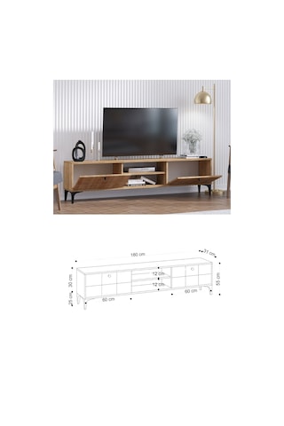 Decormet Hera Tv Sehpası Safir Meşe Diğer