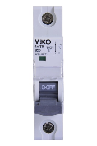 Viko 6vtb-1b20 Otomatik Sigorta 6ka B Tipi 1 Kutup 20a 10