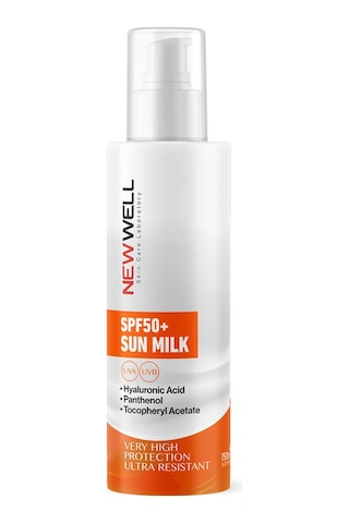 New Well Yüksek Koruyucu Güneş Sütü SPF50+ 150 ML