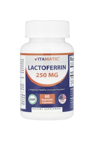 Takviye Vitamatic, Lactoferrin, 250 Mg, 60 Vegetable Capsules