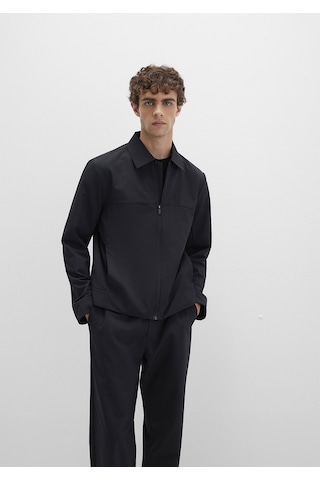 Mavi - Siyah Spor Ceket 0110726-71379 Siyah