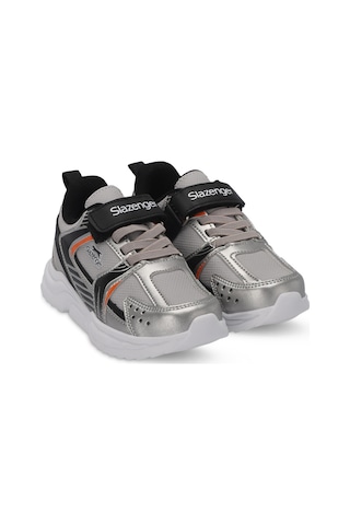 Slazenger KENDALL Çocuk Cırt Cırtlı Gri / Siyah Günlük Spor Ayakkabısı