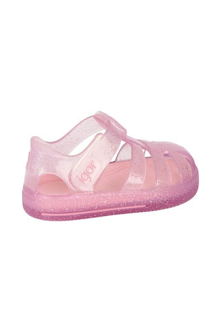 Igor İgor S10265 Star Glitter Plaj Havuz Kız Çocuk Deniz Sandaleti Pe Pembe
