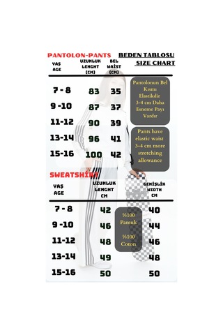 Kız Çocuk %100 Pamuk Uzun Kol Oversize Alt&üst Eşofman Takımı-eşt-0027 Kahverengi