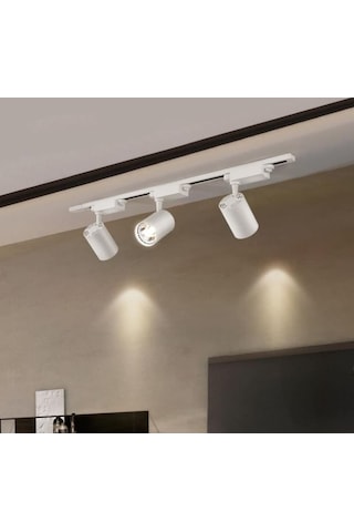 30W Led Ray Spot 3Lü Set -Beyaz Kasa -Beyaz Işık