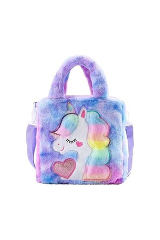 Dancemonkey Unicorn Karikatür Omuz Çanta - Mor Mor Mor