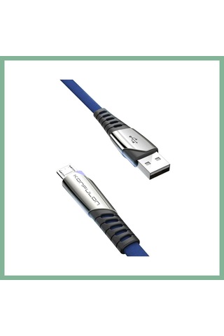Bşkvirgo Konfulon Dc16 Micro Usb Kablo 1m 2.4a - Mavi Bsk2026