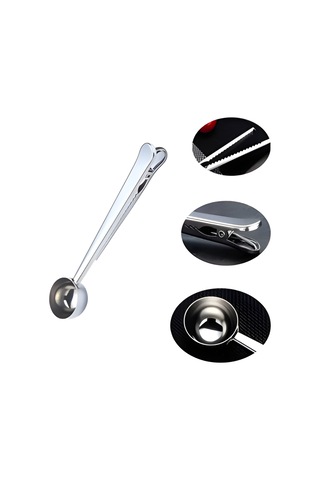 Kahve Kaşığı Klipsli Gri