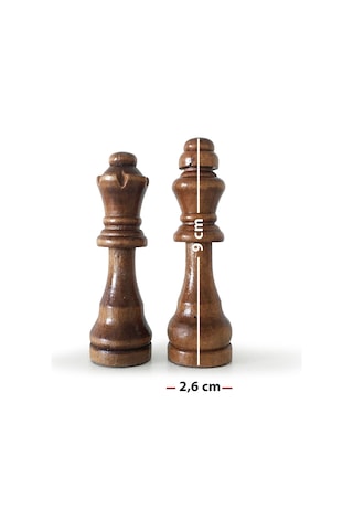 Ahşap Satranç Taşı Takımı No:4