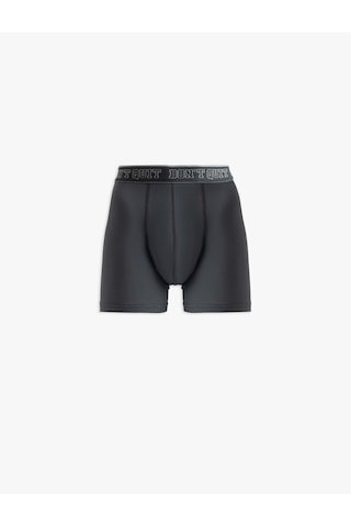 Koton Baskılı Bel Detaylı Pamuklu 3'lü Boxer Seti Gri 5slm90056mk Gri