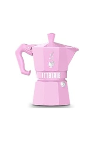 Ocak Üstü Espresso Pişirici, 130ml Kapasite, Pembe Renk