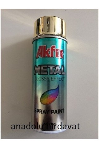 Akfix 400 Ml Sprey Boya Altın Gold Efekt Altın Krom Parlak Renk