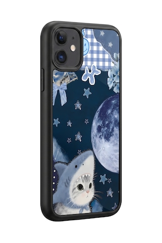 İphone 11 Uyumlu Maviköpekbalığı Desenli Kamera Korumalı Darbelere Dayanıklı Kılıf 1019-maviköpekbalığı-iphone11