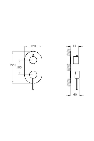 Artema A42865 Mınımax S Ankastre Banyo Bataryası Krom