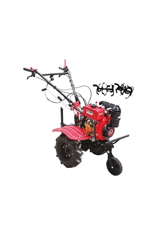 Kama By Reis KDL 100 ZE 173FD 6 HP 2+1 Şanzımanlı Dizel Çapa Makinesi + Çapa Alt Grubu