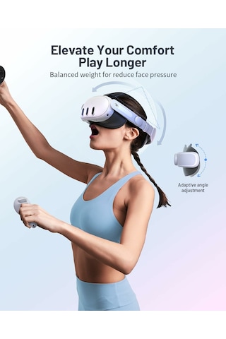 Zybervr Meta Quest 3 İçin Kafa Bandı, Elit Kayış - Sadece Aksesua