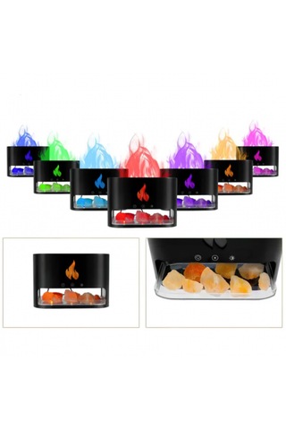 Şömine Hava Nemlendiricisi 4 Renkli Alevli Ve Doğal Taş Hediyeli