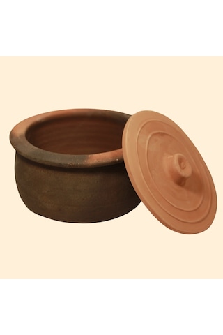 Orta Boy %100 Pişmiş Toprak Kapaklı Güveç Toprak