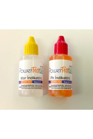 Powertest Klor Ve Ph İndikatörü İkili Set Powertest Klor Ve Ph İndikatörü İkili Set