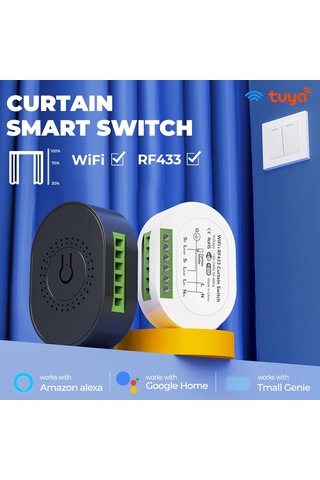 Singree Akıllı Perde Anahtarı - Wifi Ve Rf433 Kontrol, Uzaktan Yönetim, Alexa Ve Google Home Uyumlu Diğer
