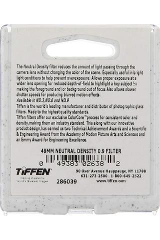 Tiffen Filtre 49 Mm Nötr Yoğunluk 0.9 Filtr