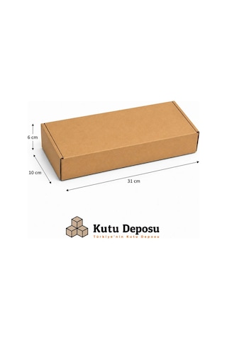 10x31x6 Cm E-ticaret Ve Kargo Kutusu 100 Adet 1 Adet