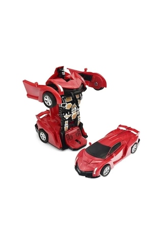 Transformers Robot Çek Bırak Kendinden Robota Dönüşen 1:32 Bugatti Lamborghini Araba Mavi