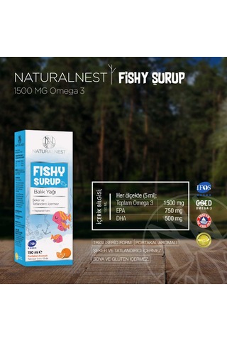 Natural Nest Fishy Balık Yağı Şurubu 150 Ml