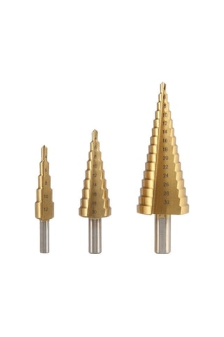 Gfb Kademeli Matkap Ucu Metal Sac Delme 4-30 mm Titan