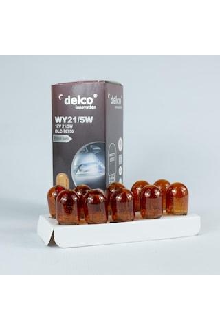 Delco U.s.a T20 Amber Çift Duylu 21-5w Dipsiz Ampul 12 Volt 10 Adet