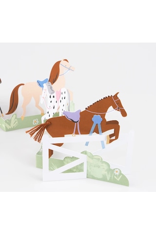 Meri Meri - Concertina Horse Card - Atlar Tebrik Kartı