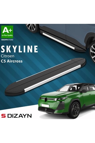 S-dizayn Citroen C5 Aircross 2 Hybrid Benzinli Skyline Aluminyum Yan Basamak 193 Cm 2025 Üzeri A+ Ka