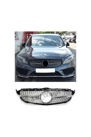 Mercedes C Serisi W205 2015-2018 Diamond Ön Panjur-böbrek İthal