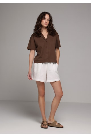 Colin's Colins Regular Fit Polo Yaka Düz Kadın Kahverengi Kısa Kol Tişört Cl1081222 Q1.v1 Brw